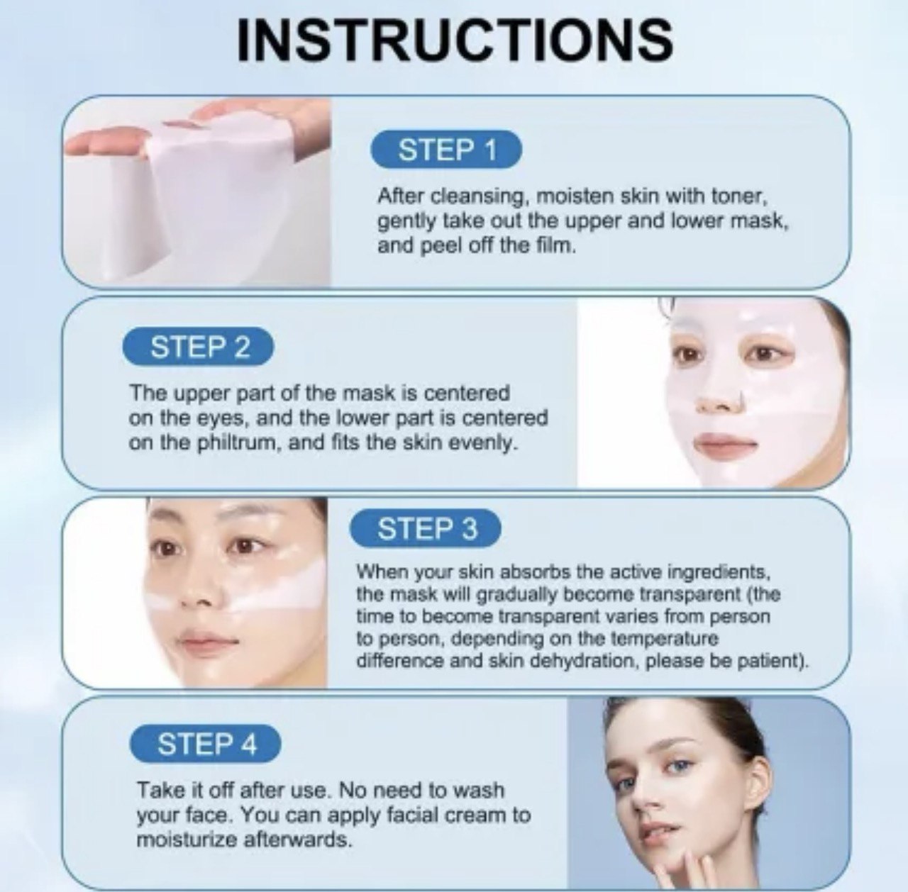 4 pack Deep-clean your skin