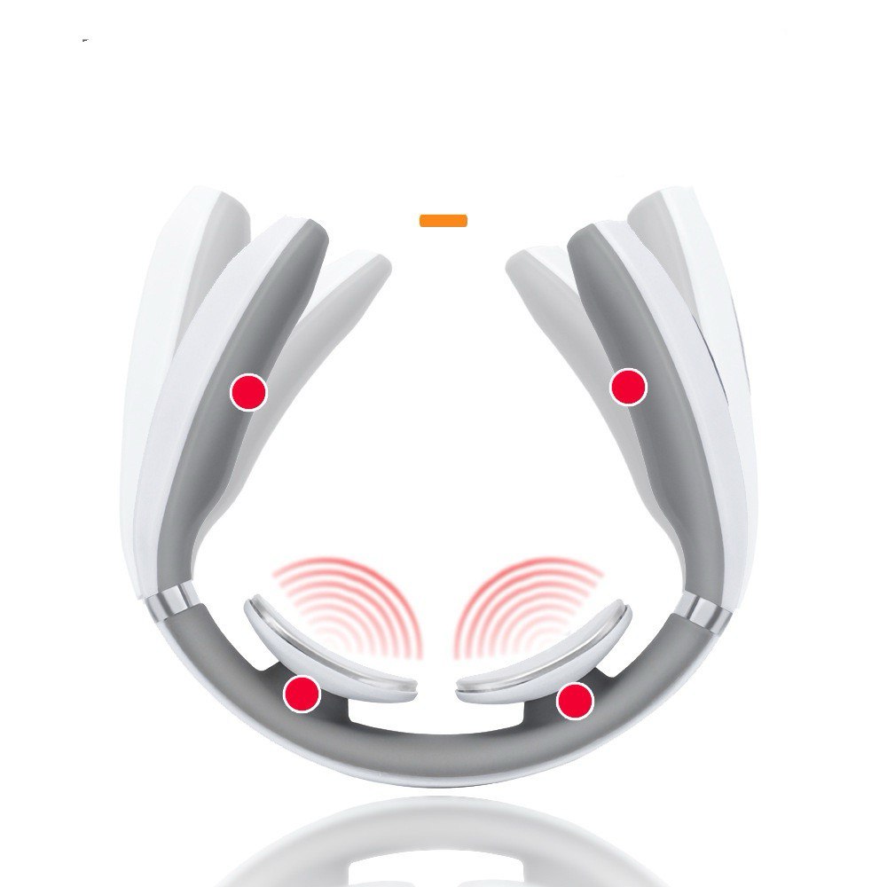 Multifunctional cervical spine and neck massager pillow with deep-kneading shiatsu massage nodes, heating function, and ergonomic design