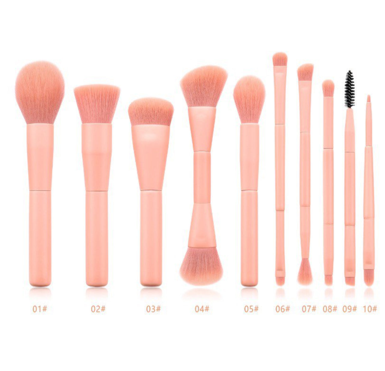 13-piece professional makeup brush set with soft synthetic bristles for foundation, blush, eyeshadow, and more – includes compact storage pouch