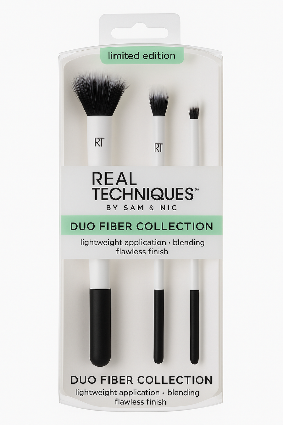REAL TECHNIQUES Duo Fiber Collection - Limited Edition - White