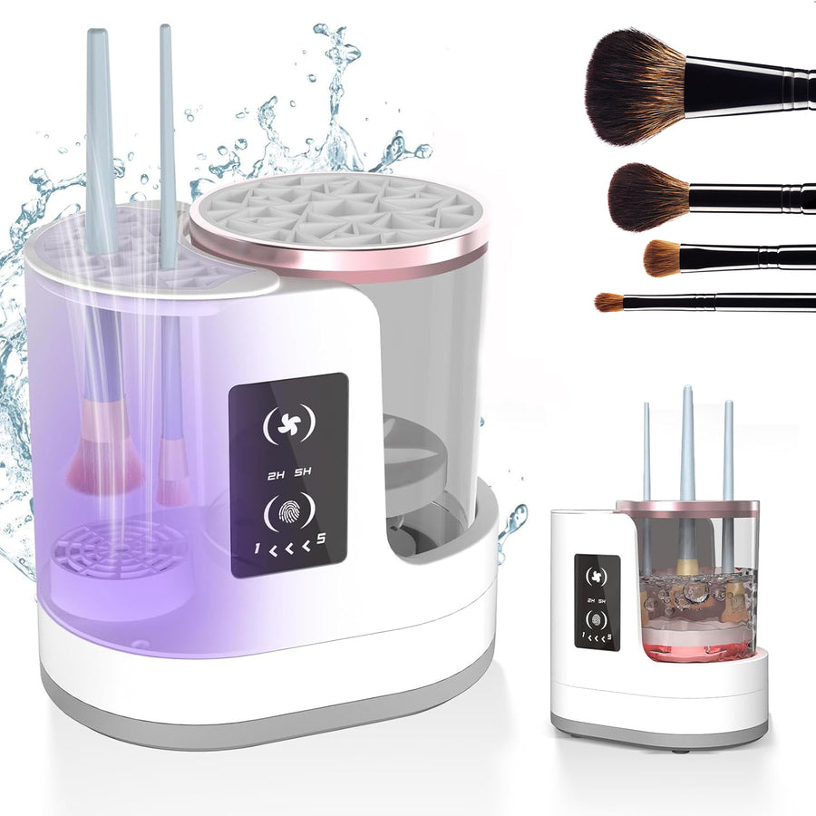 Electric Makeup Brush Cleaner Rechargeable Makeup Brushes Cleaning Tool Automatic Makeup Brush Cleaning Stand Device - Luniva