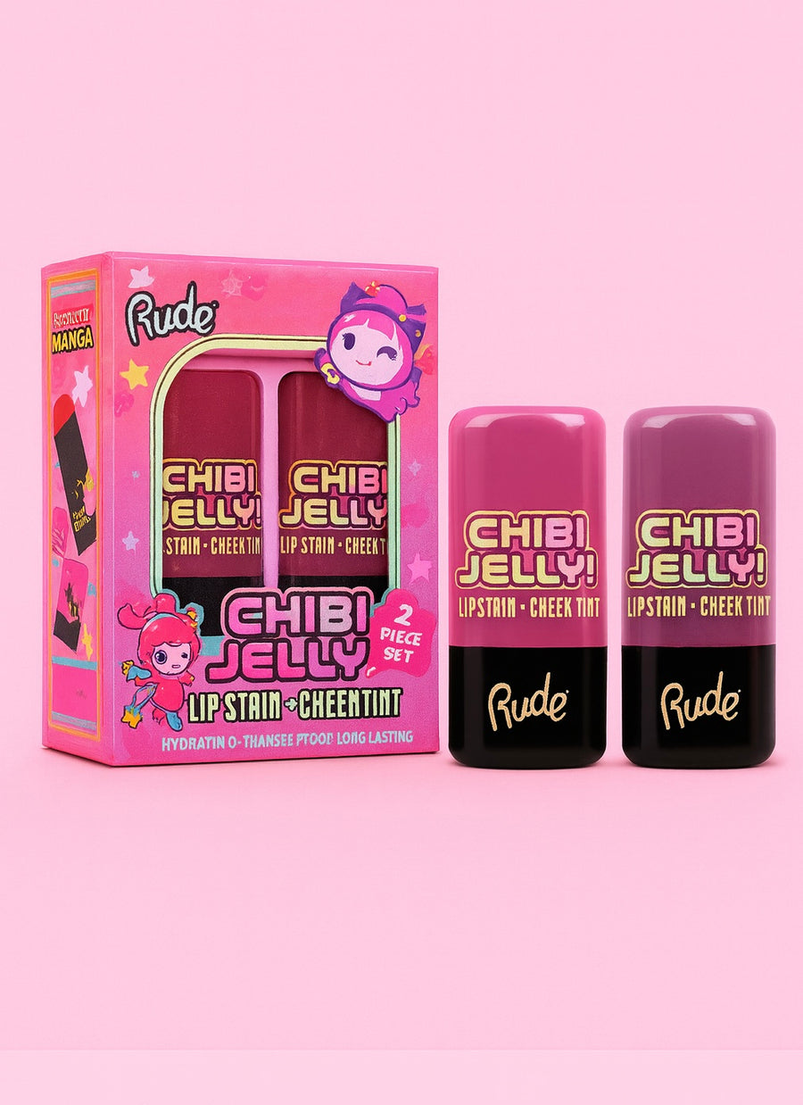 RUDE Chibi Manga Collection Chibi Jelly! Lip Stain + Cheek Tint Duo