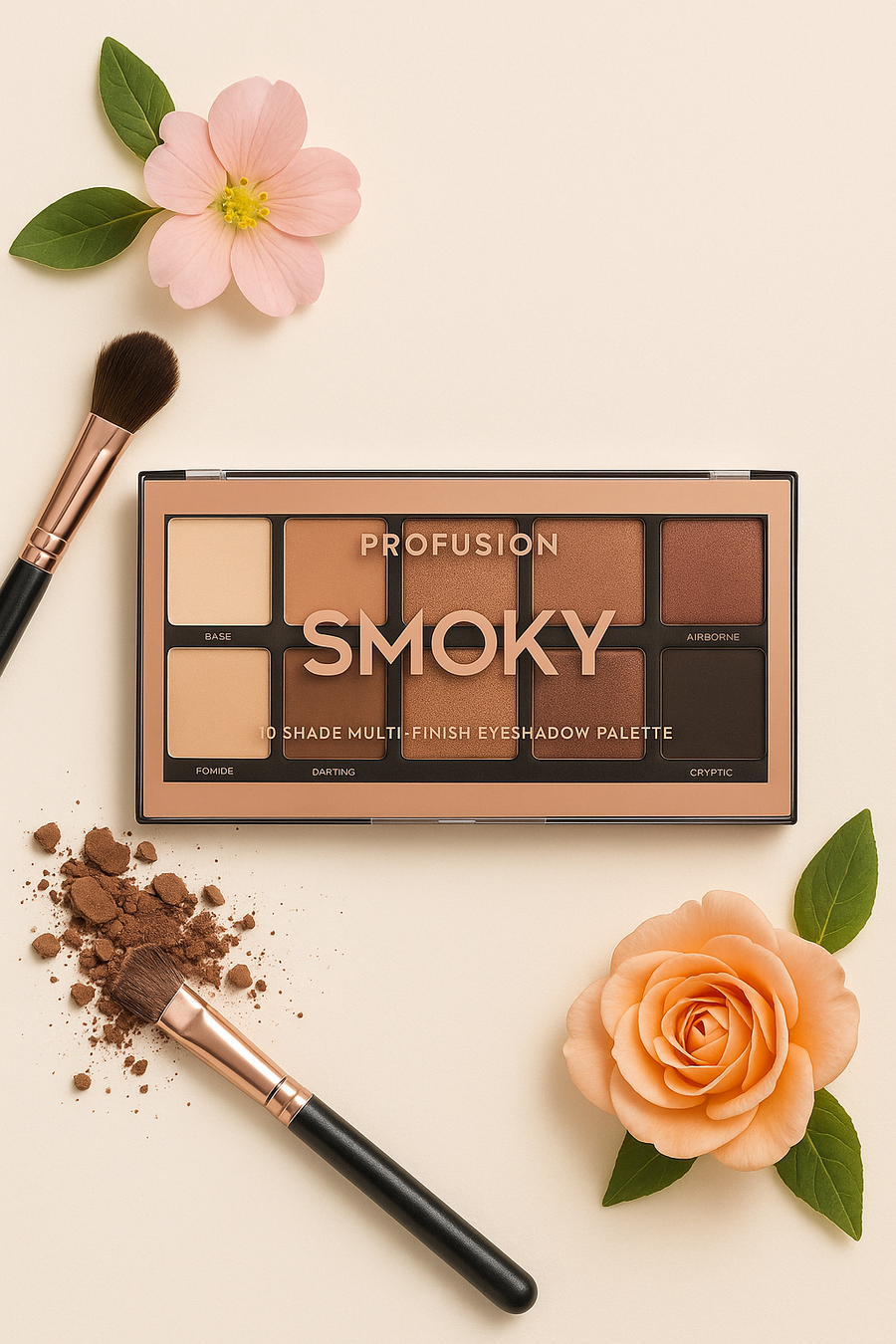 PROFUSION Metallized Eye & Cheek Palette - Smoky