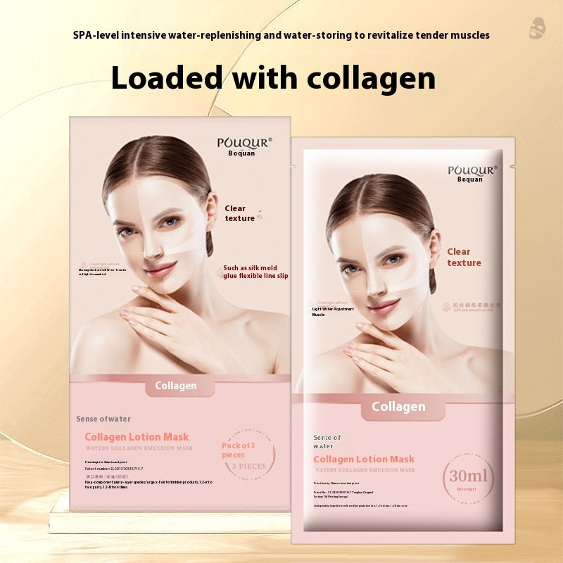 Water-sensitive Collagen Lotion Mask Box - Luniva