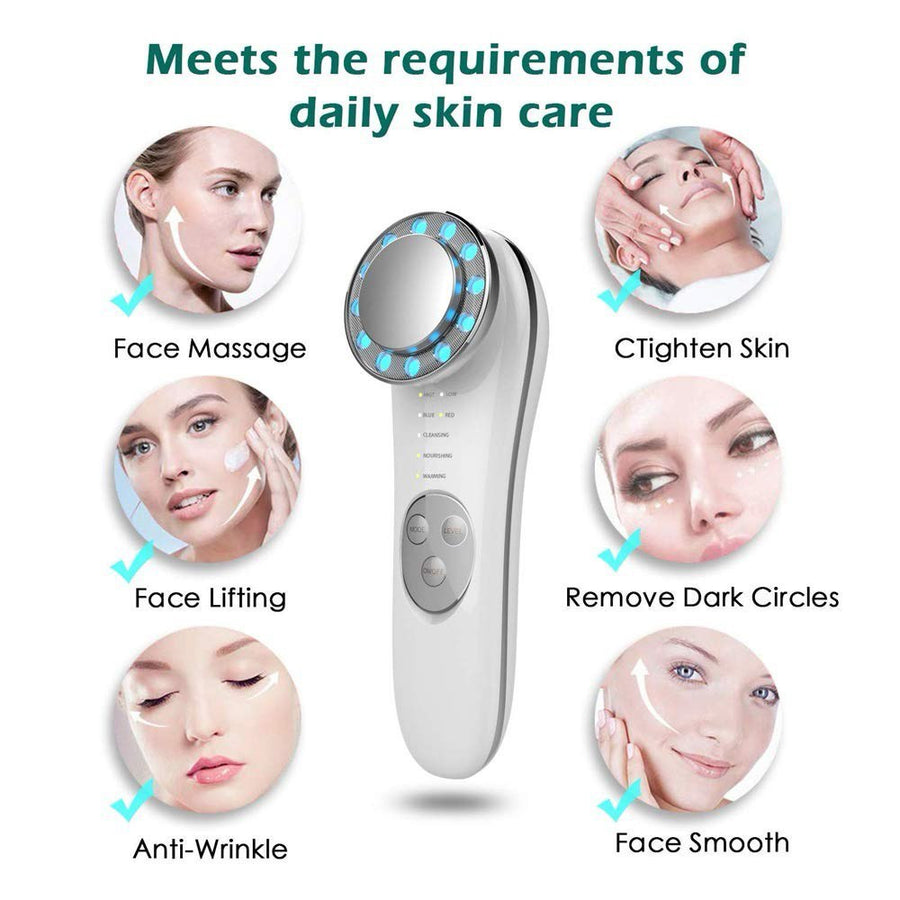 Facial Massager Skin Care Tools 7 In 1 Face Lifting Machine - Luniva