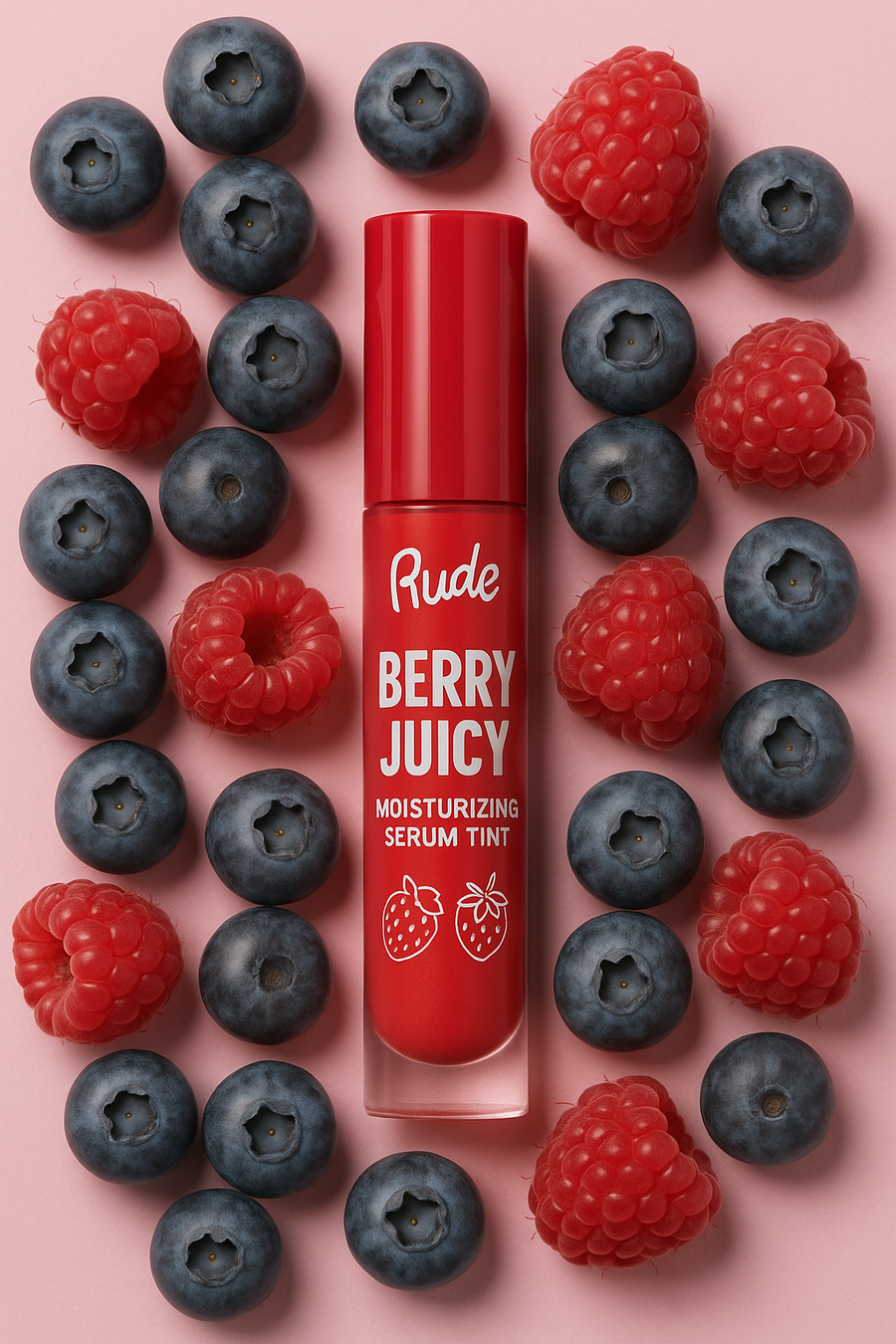 RUDE Berry Juicy Moisturizing Serum Tint Display Set