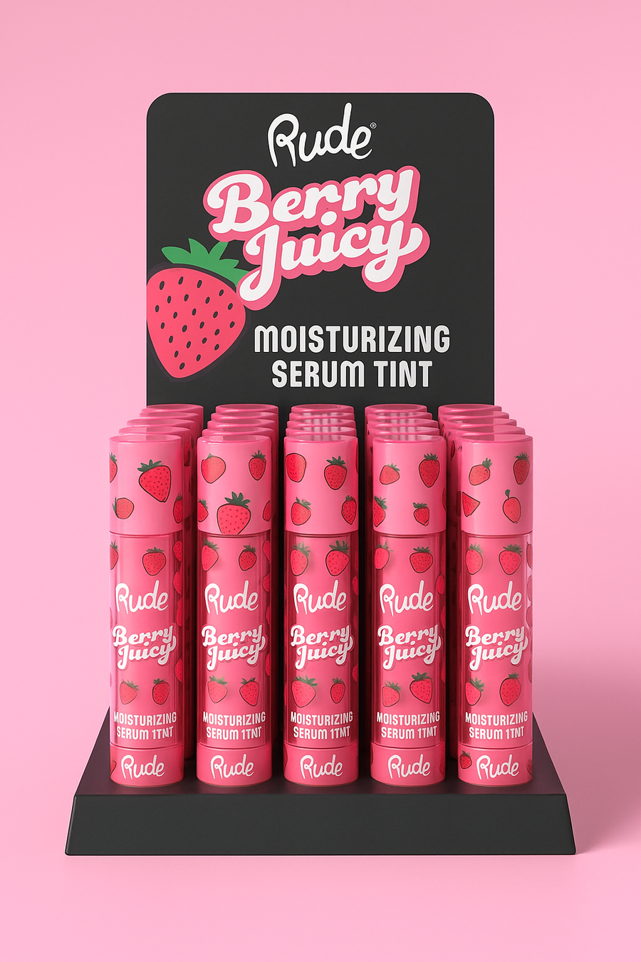 RUDE Berry Juicy Moisturizing Serum Tint Display Set