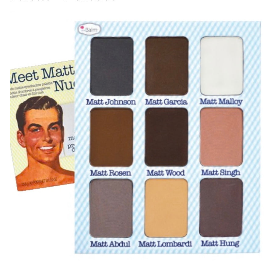 theBalm Meet Matt(e) Nude Eyeshadow Palette - 9 Shades