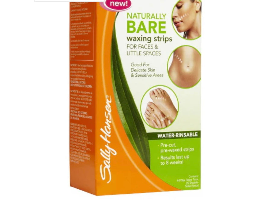 SALLY HANSEN Naturally Bare Waxing Strips for Faces & Little Spaces - Waxing Strips (DC)