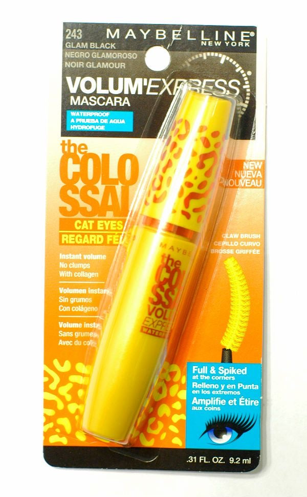 MAYBELLINE Volume Express Colossal Cat Eyes Waterproof Mascara - Glam Black