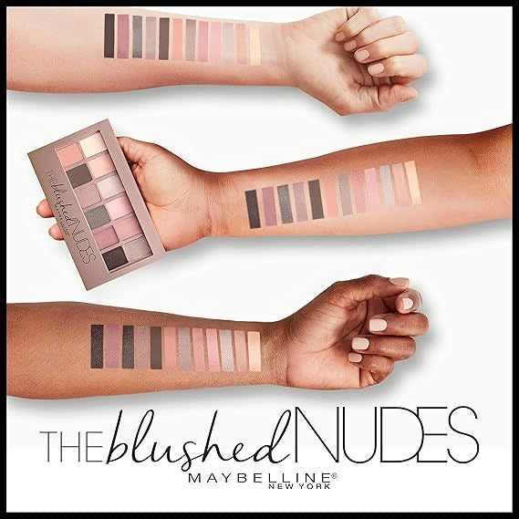 MAYBELLINE The Blushed Nudes Palette in Nude - 12 Shades