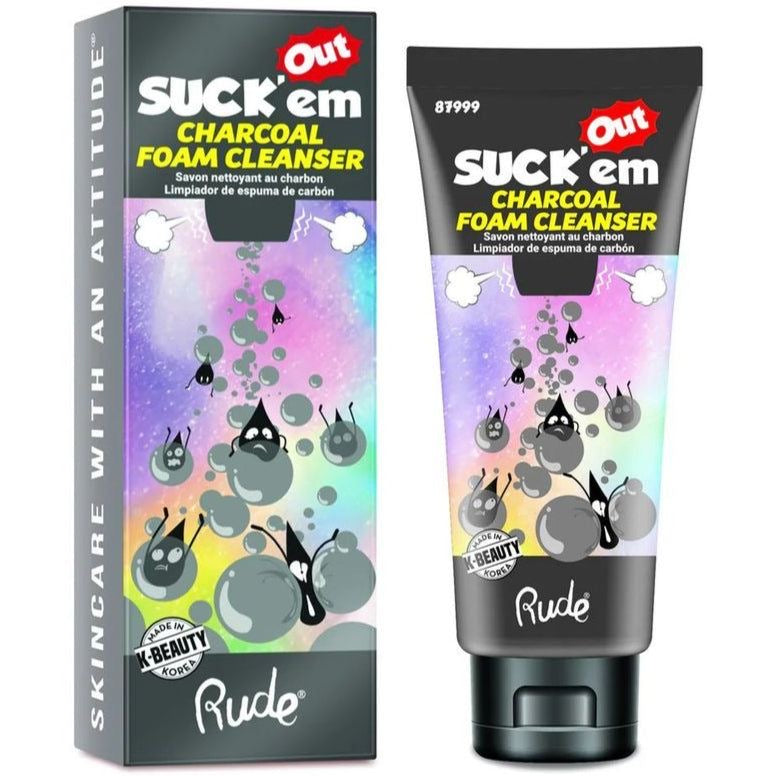 RUDE Suck'Em Out Charcoal Foam Cleanser