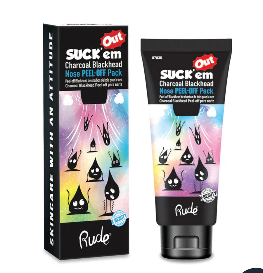 RUDE Suck'em Out Charcoal Blackhead Nose Peel-off Pack