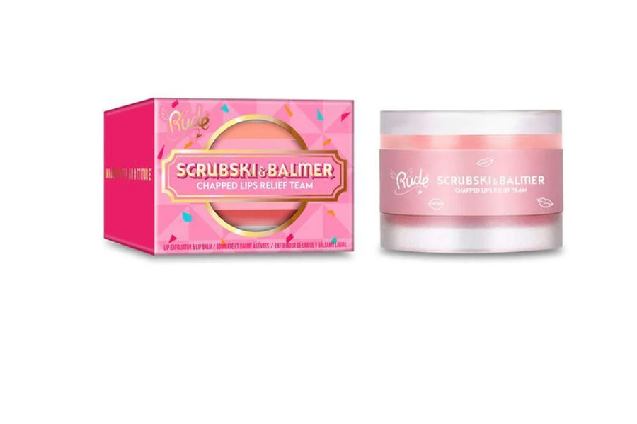 RUDE Scrubski & Balmer Lip Exfoliator and Lip Balm