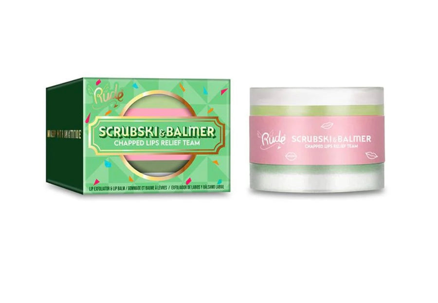 RUDE Scrubski & Balmer Lip Exfoliator and Lip Balm
