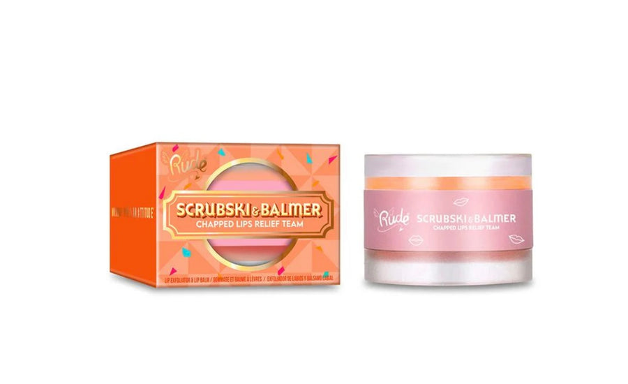RUDE Scrubski & Balmer Lip Exfoliator and Lip Balm