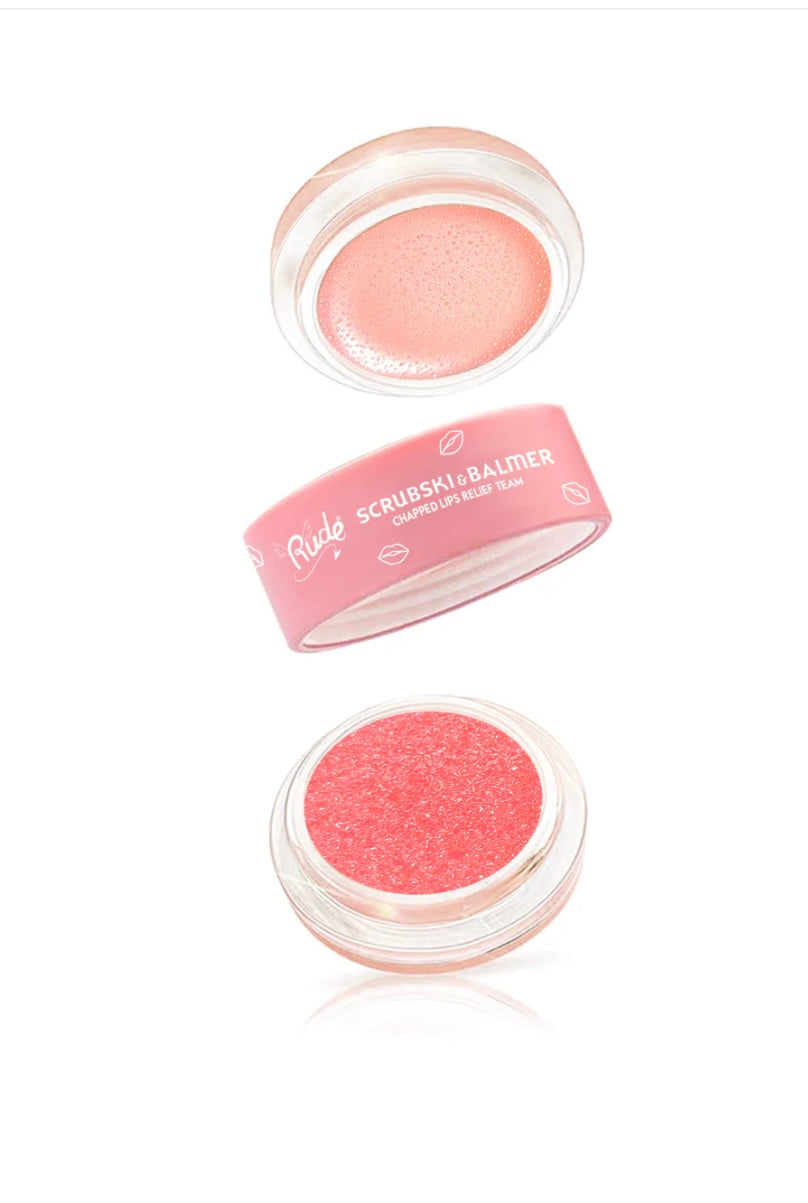 RUDE Scrubski & Balmer Lip Exfoliator and Lip Balm