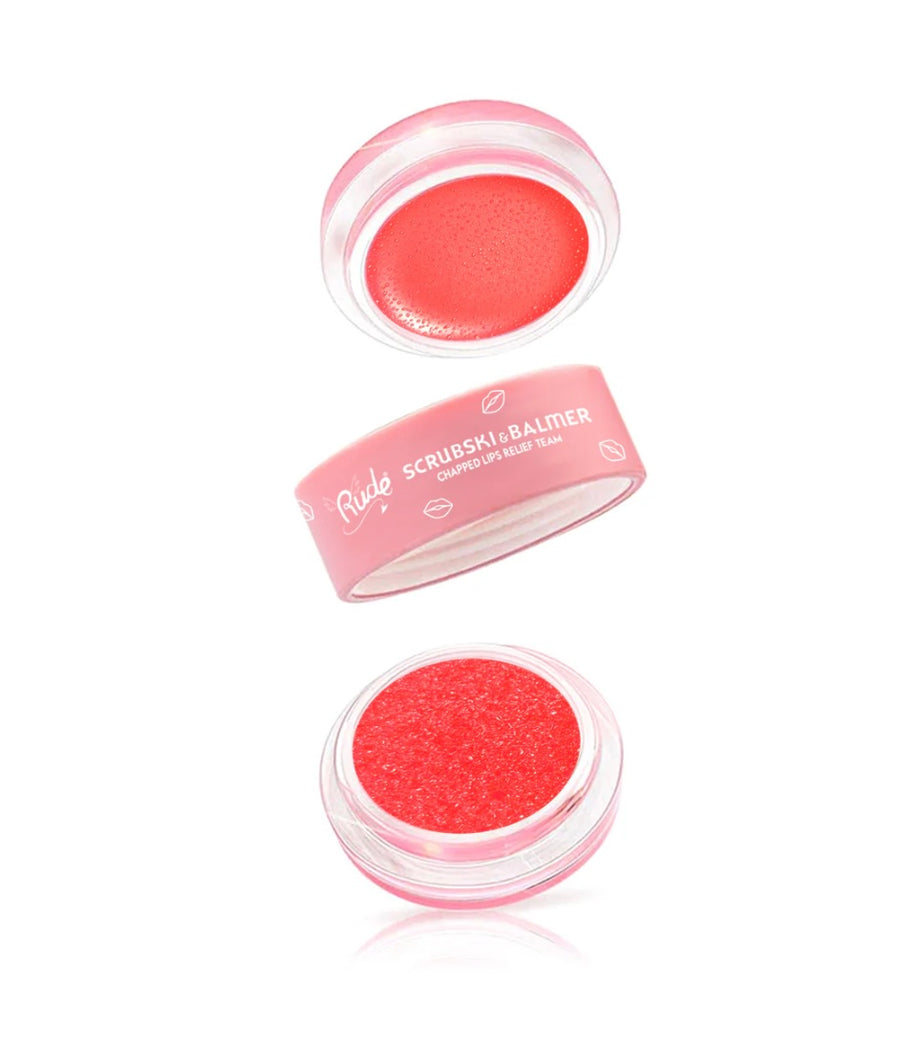 RUDE Scrubski & Balmer Lip Exfoliator and Lip Balm