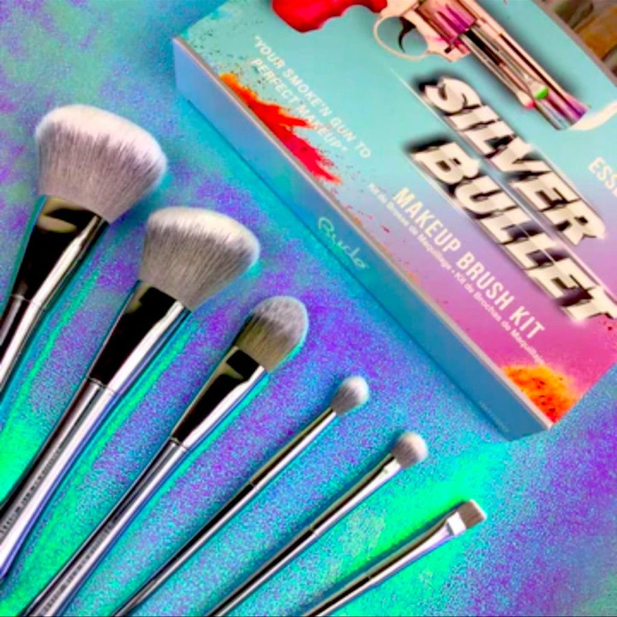 RUDE Silver Bullet Makeup Brush Kit