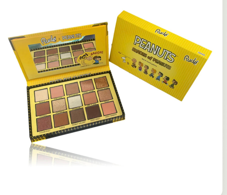 RUDE Shades of Peanuts Eyeshadow Palette - Warm-toned