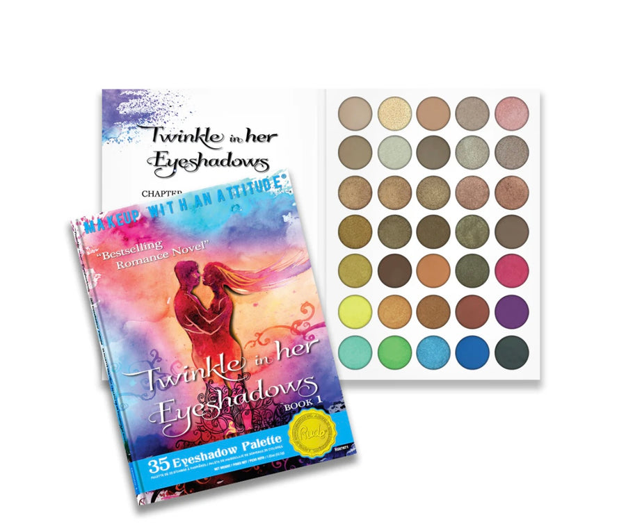 RUDE Twinkle In Her Eyeshadows 35 Eyeshadow Palette - Book 1