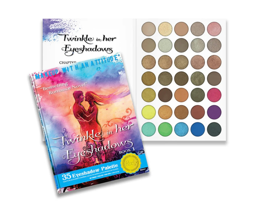 RUDE Twinkle In Her Eyeshadows Palette - Paperback Edition
