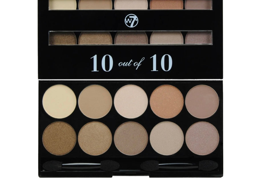 W7 Perfect 10 out of 10 Eyeshadow Palette - Browns