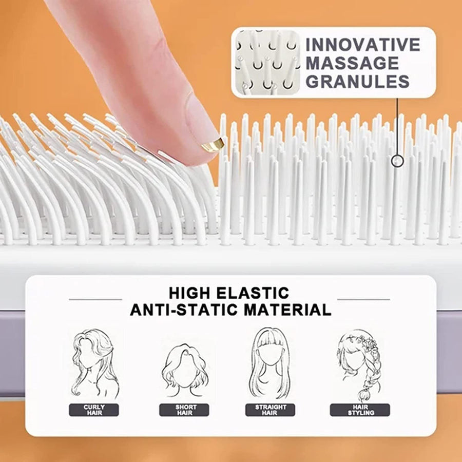 4 in 1 Smart Hair Brush | Self-Cleaning & Detangling