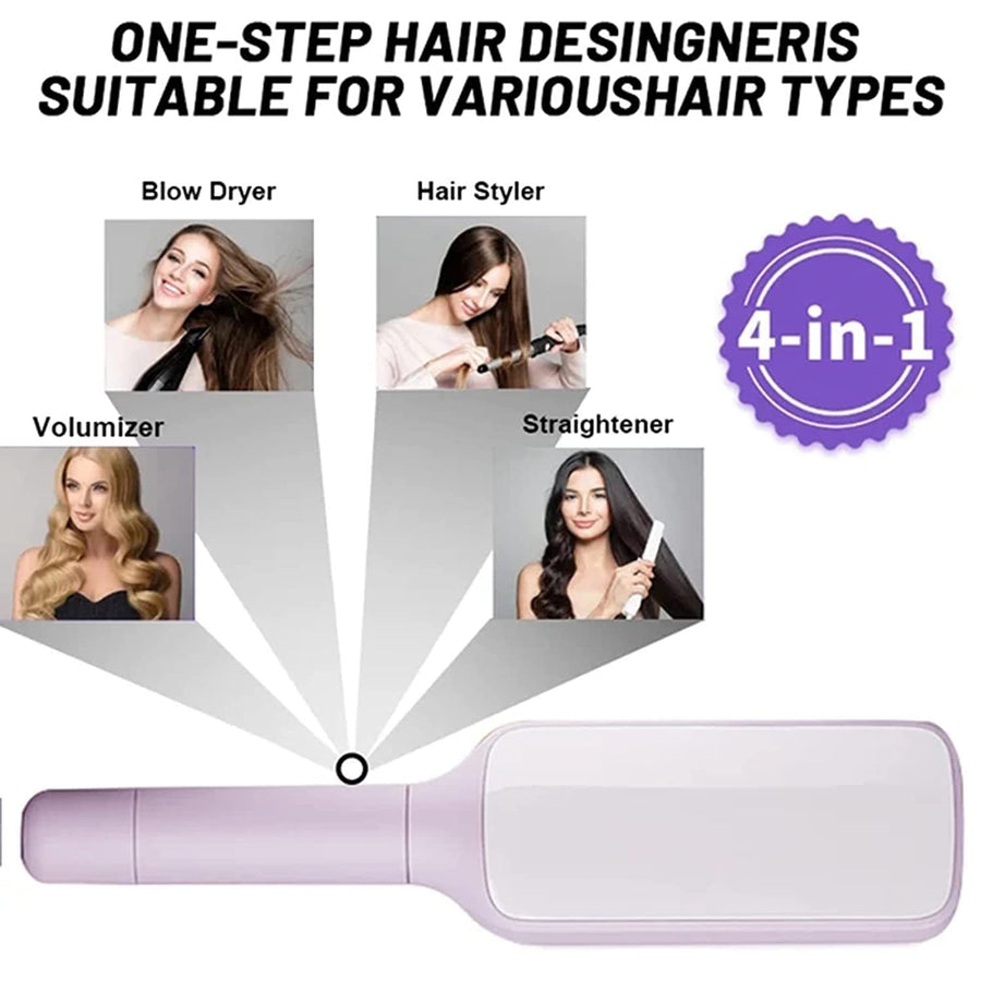 4 in 1 Smart Hair Brush | Self-Cleaning & Detangling