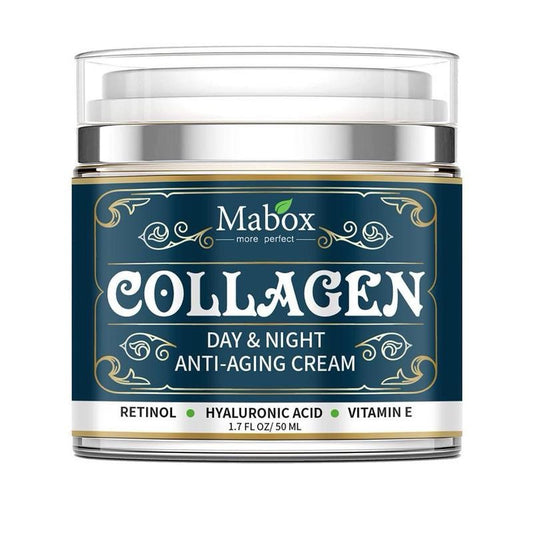 Collagen moisturizing face cream – anti-aging skincare with Vitamin C and hyaluronic acid
