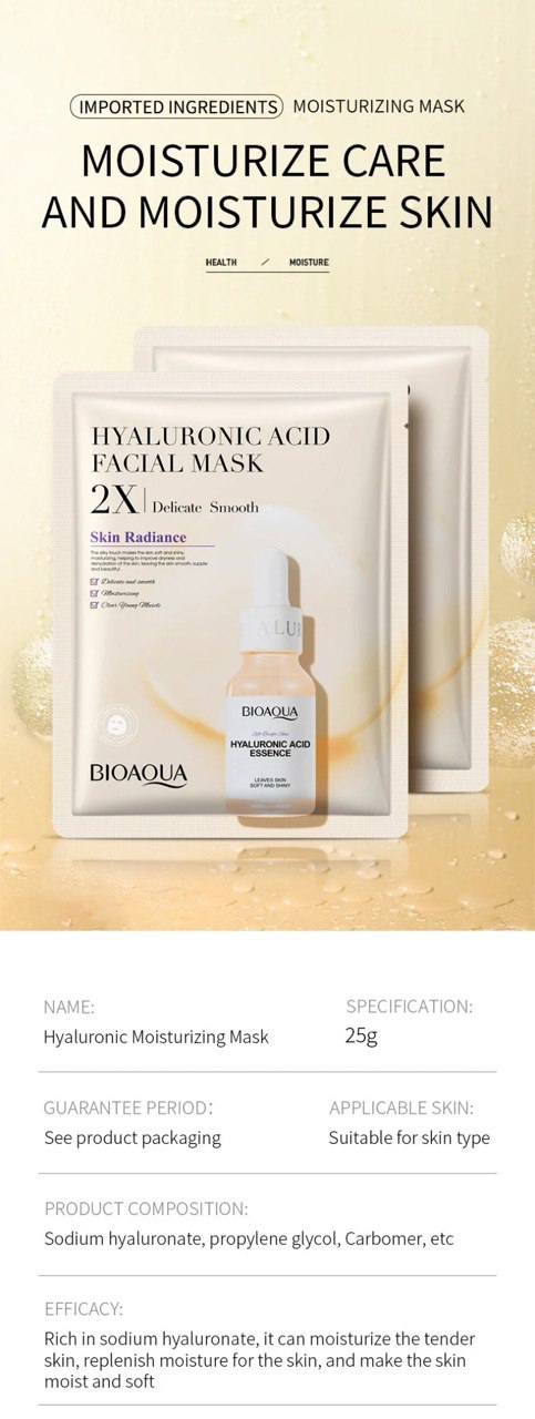 20 pack collagen face mask moisturizing  mask hyaluronic acid - Luniva