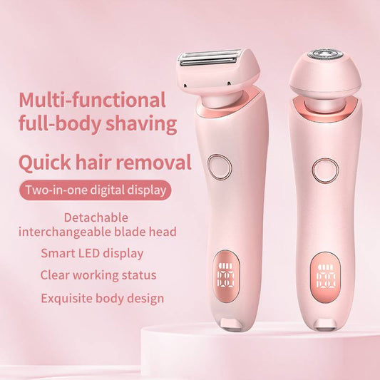 2-in-1 Hair Removal Epilator – USB Rechargeable for Women | LunivaGlow