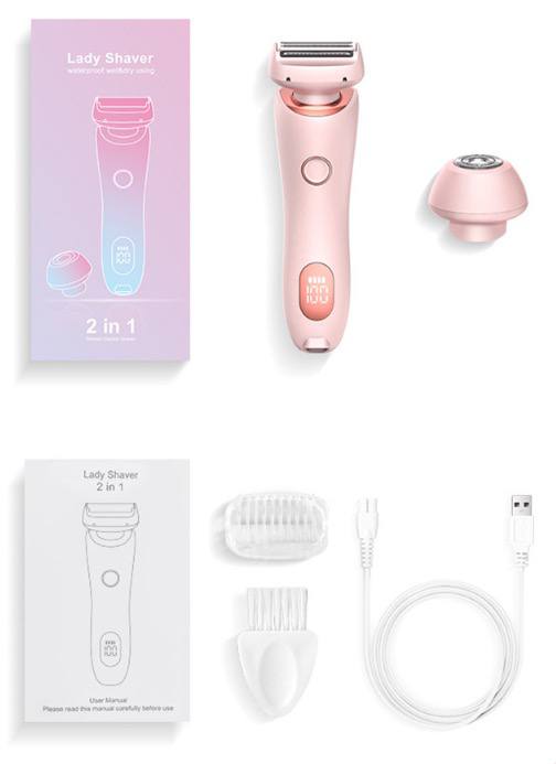 2-in-1 Hair Removal Epilator – USB Rechargeable for Women | LunivaGlow